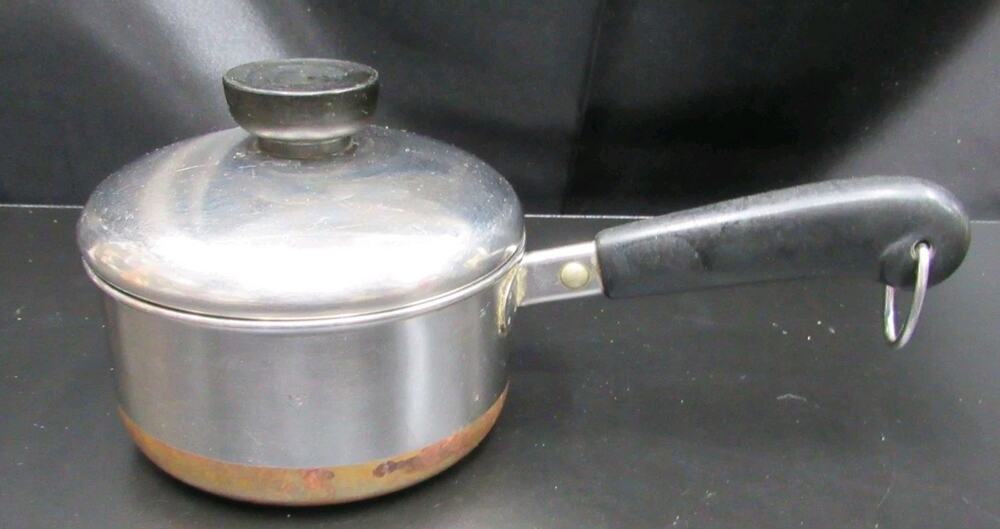 VTG Revere Ware 3/4 Qt Quart Stainless Steel Sauce Pan Pot w/ Lid
